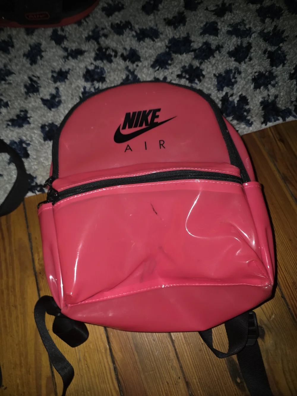 Nike Kids Small Pink Backpack with Front Zip Pocket